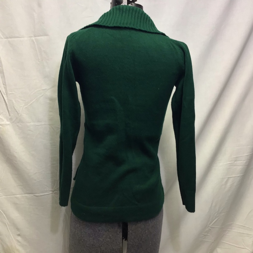 Vintage Bottle Green Atkins Jr. Open Cardigan